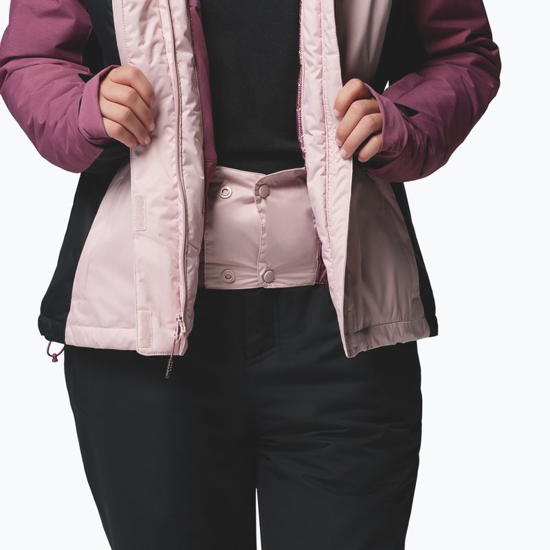 Moteriška slidinėjimo striukė Columbia Snowy Summit Ins mineral pink/black/antique mauve x dye 9