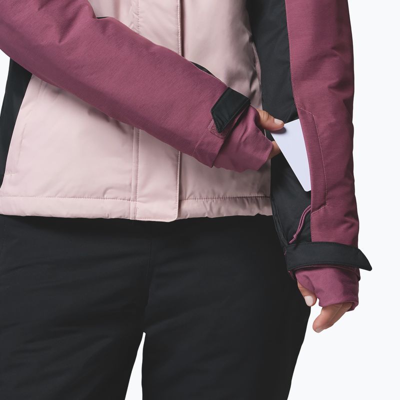 Moteriška slidinėjimo striukė Columbia Snowy Summit Ins mineral pink/black/antique mauve x dye 10