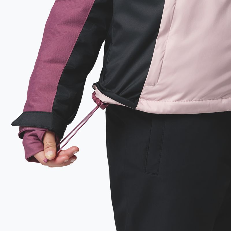 Moteriška slidinėjimo striukė Columbia Snowy Summit Ins mineral pink/black/antique mauve x dye 11