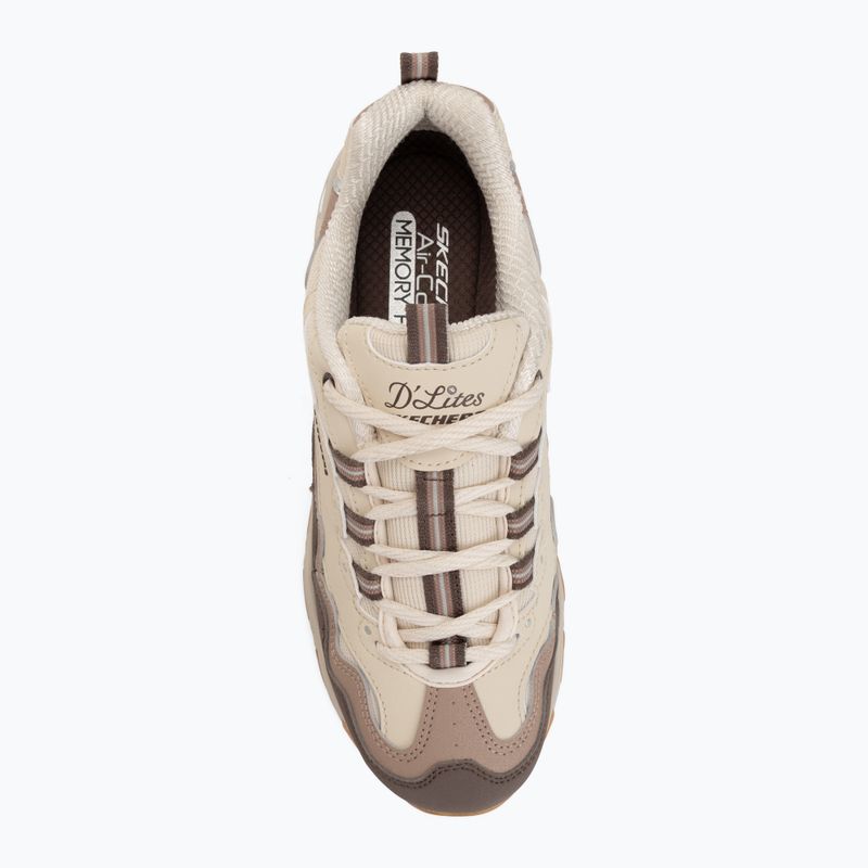 Moteriški batai SKECHERS D'Lites Vintage Wave beige 5