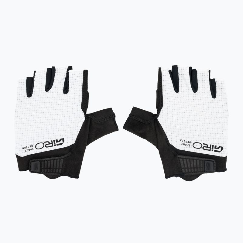 Vyriškos dviračių pirštinės Giro Bravo II Gel white 2