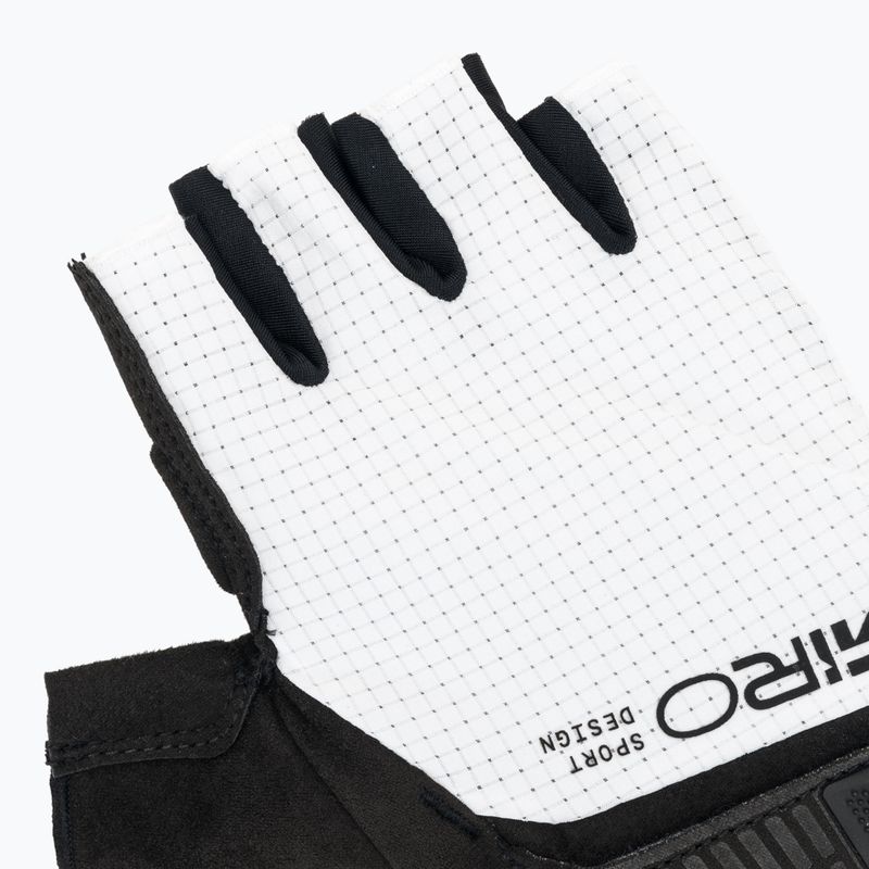 Vyriškos dviračių pirštinės Giro Bravo II Gel white 5
