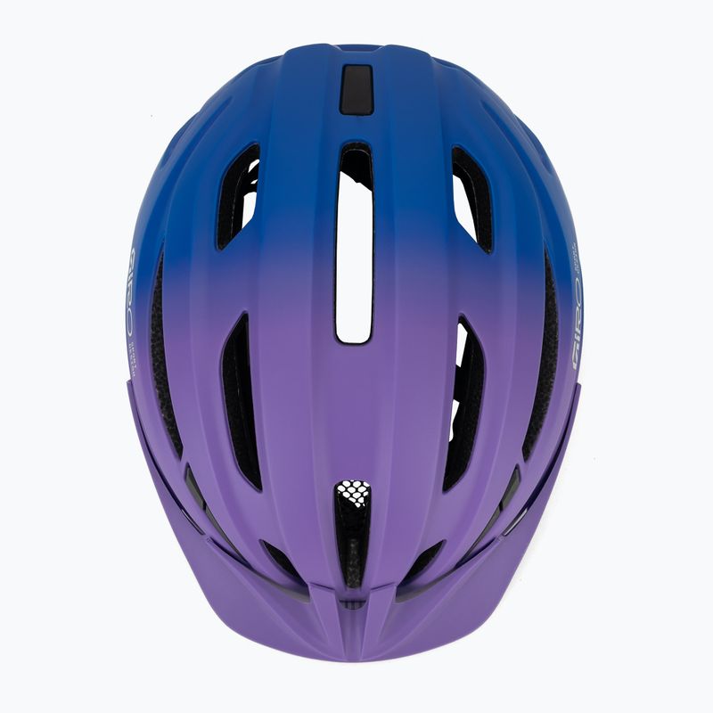 Vaikiškas dviračio šalmas Giro Register II matte purple haze/blue jewel fade 6