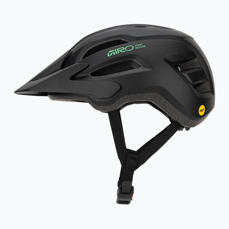 Vaikiškas dviračio šalmas Giro Fixture II MIPS matte black/vivid green 3