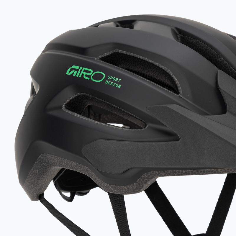 Vaikiškas dviračio šalmas Giro Fixture II MIPS matte black/vivid green 8