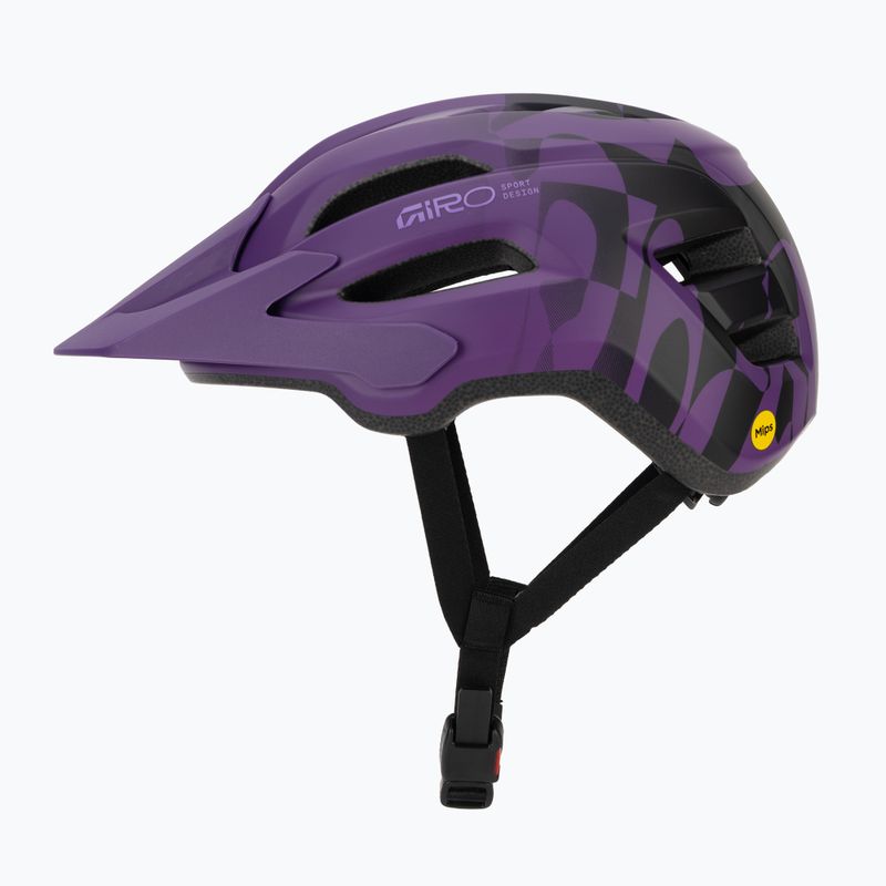 Vaikiškas dviračio šalmas Giro Fixture II MIPS matte purple rush 3
