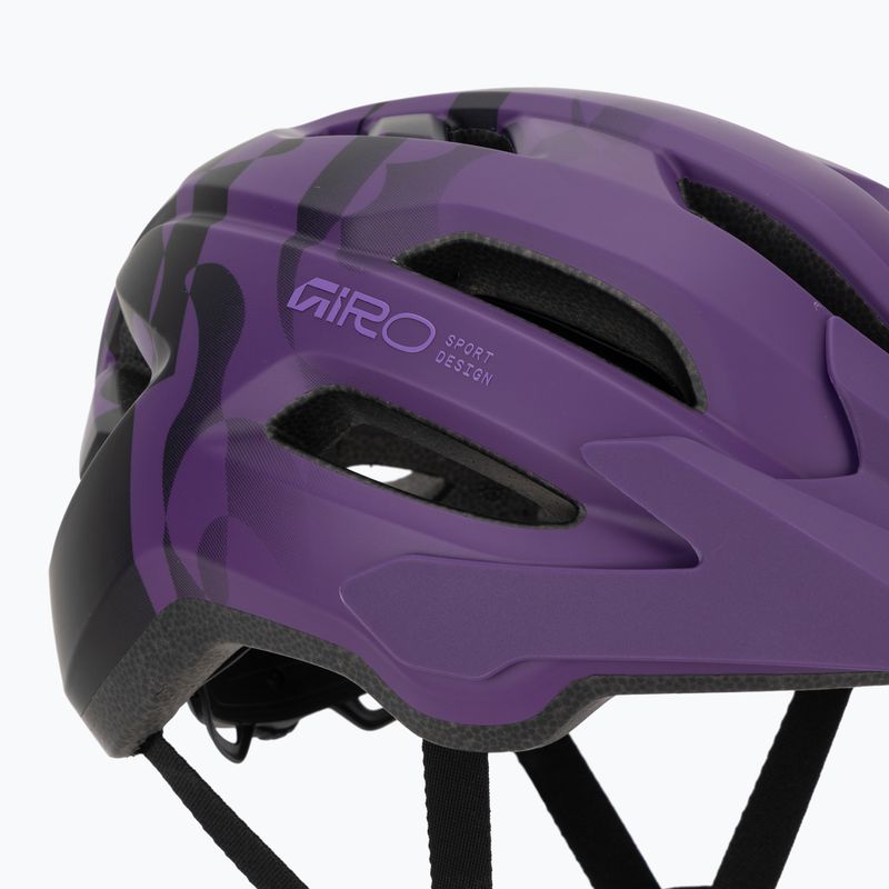 Vaikiškas dviračio šalmas Giro Fixture II MIPS matte purple rush 7