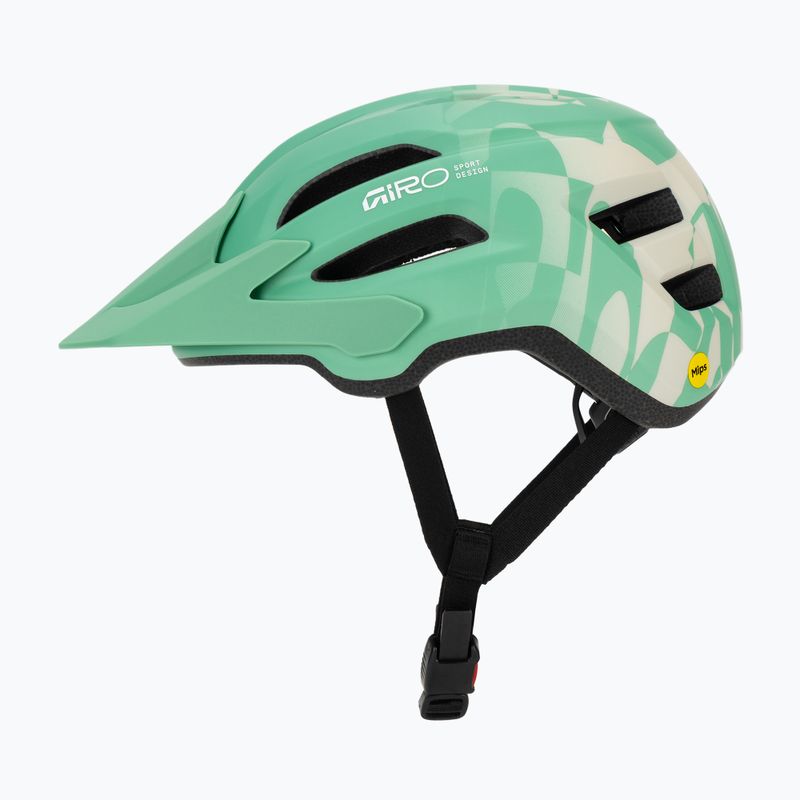 Vaikiškas dviračio šalmas Giro Fixture II MIPS matte green rush 3