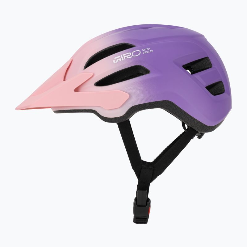 Vaikiškas dviračio šalmas Giro Fixture II matte light pink/purple fade 3