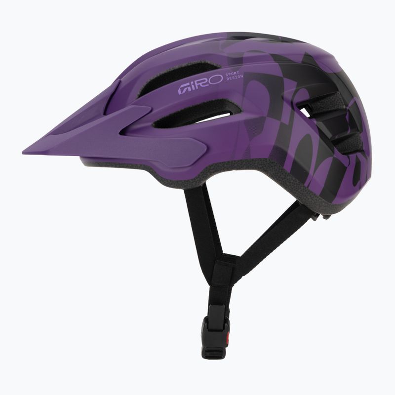 Vaikiškas dviračio šalmas Giro Fixture II matte purple rush 3