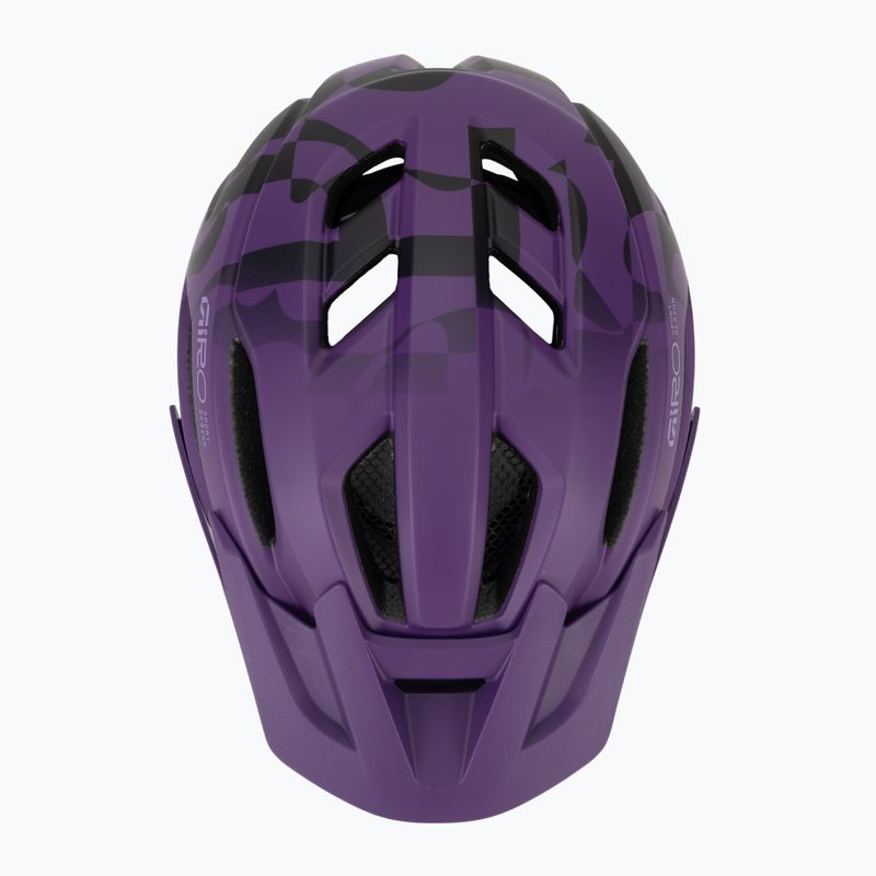 Vaikiškas dviračio šalmas Giro Fixture II matte purple rush 6