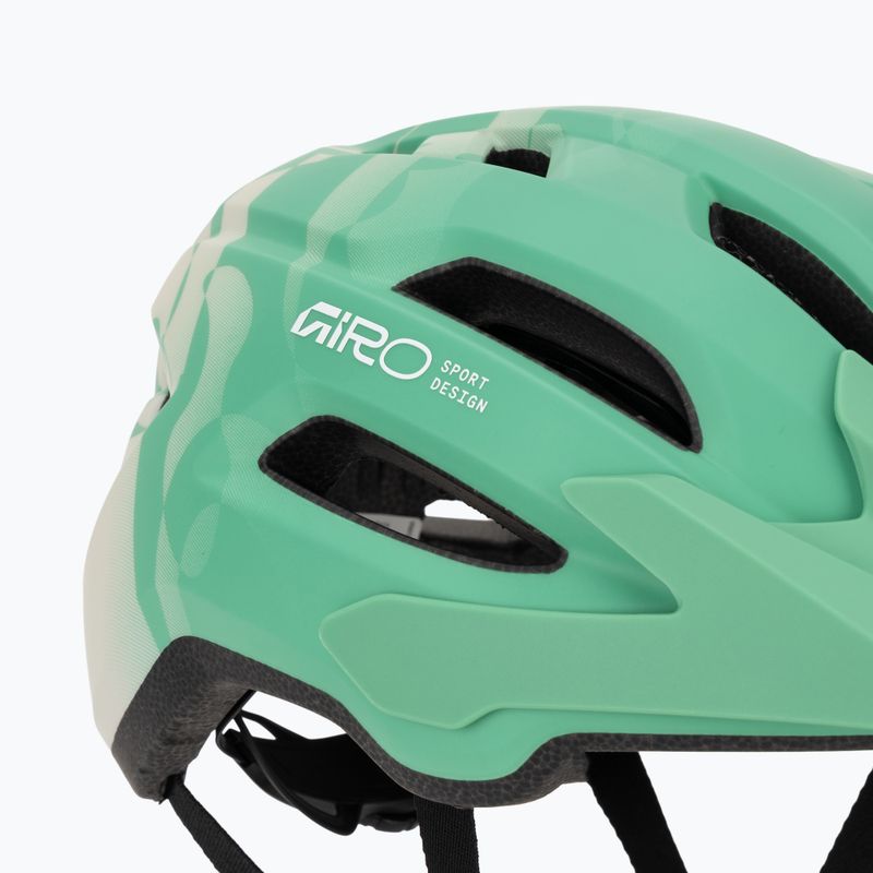 Vaikiškas dviračio šalmas Giro Fixture II matte green rush 7