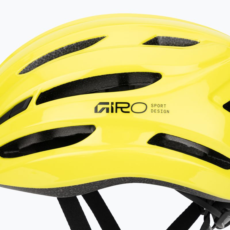 Dviračio šalmas Giro Isode II gloss hi viz yellow 7