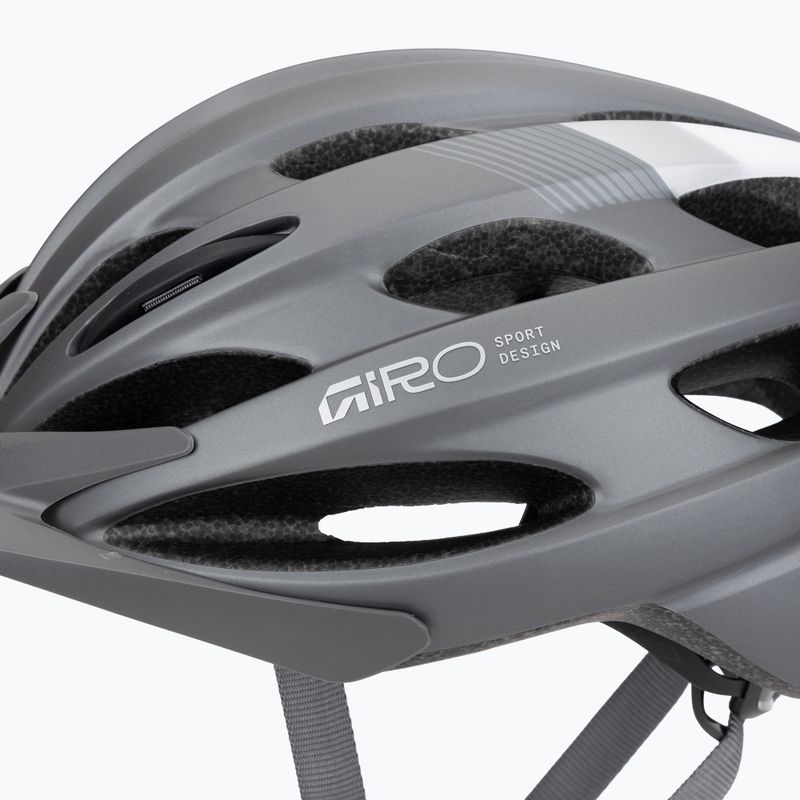 Dviračio šalmas Giro Revel 2026 matte titanium/white 7