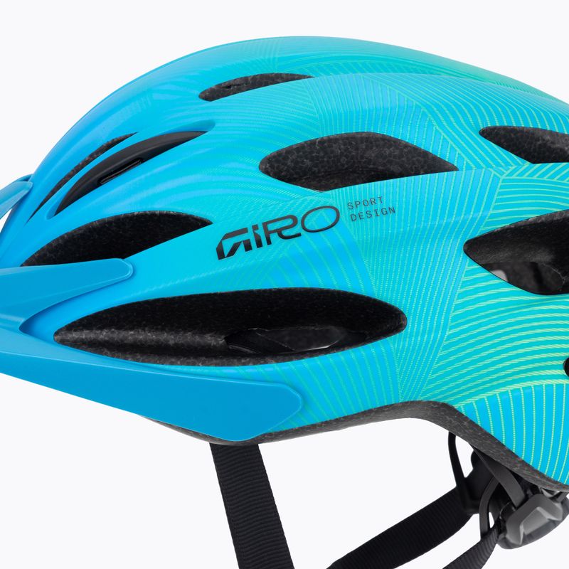 Vaikiškas dviračio šalmas Giro Raze matte blue/green 7