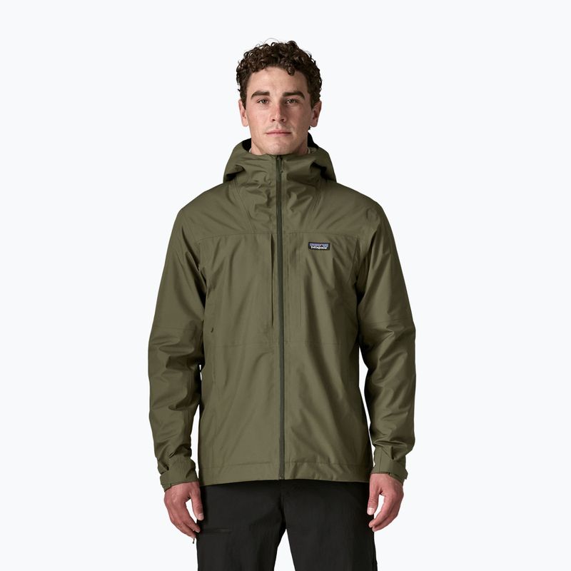 Vyriška lietaus striukė Patagonia Insulated Boulder Fork Rain basin green