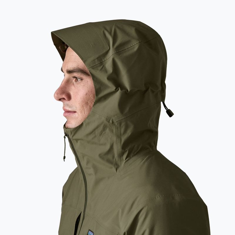 Vyriška lietaus striukė Patagonia Insulated Boulder Fork Rain basin green 4