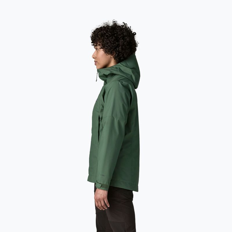 Moteriškas lietaus paltas Patagonia Insulated Boulder Fork Rain canopy green 3