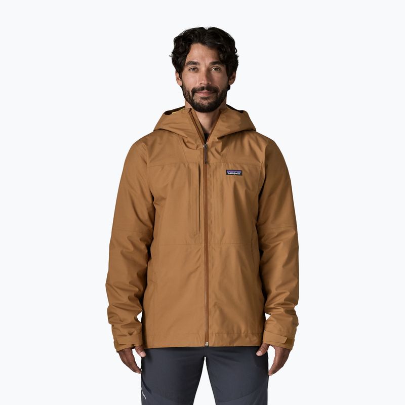 Vyriška lietaus striukė Patagonia Insulated Boulder Fork Rain deer brown