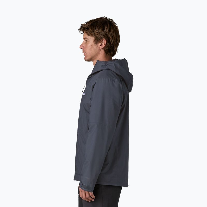 Vyriška lietaus striukė Patagonia Insulated Boulder Fork Rain smolder blue 3