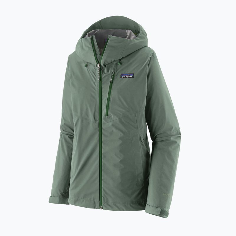 Moteriškas lietaus paltas Patagonia Granite Crest canopy green 2
