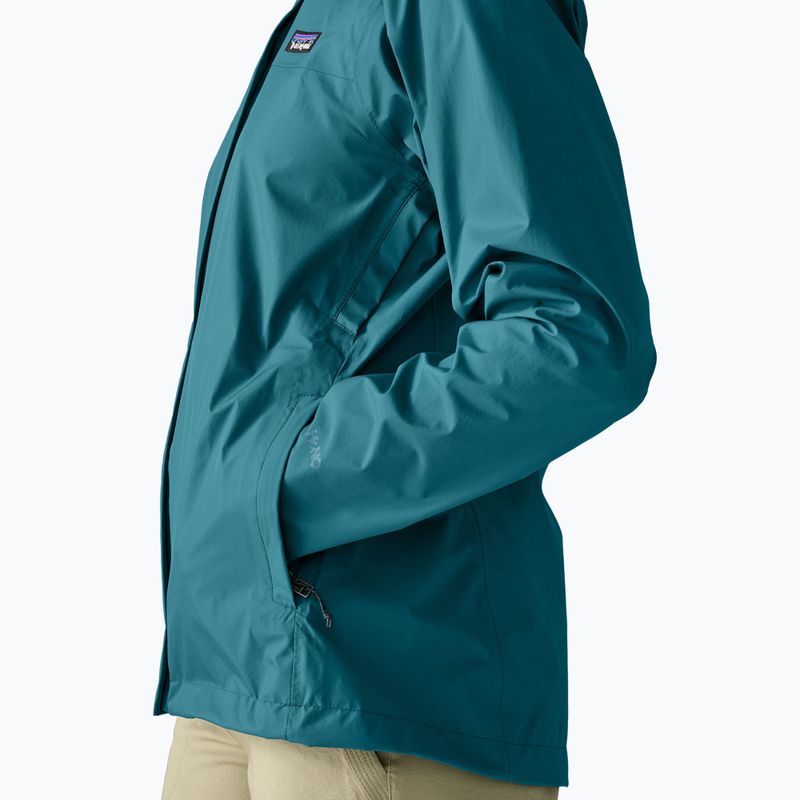 Moteriškas lietaus paltas Patagonia Torrentshell 3L Rain glacial glue 5