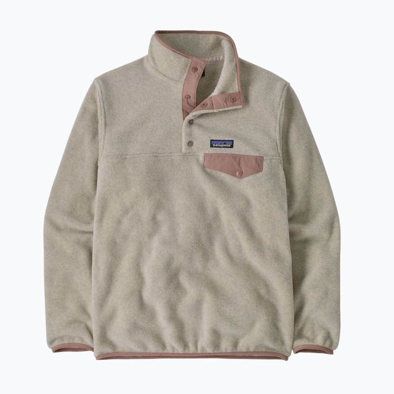 Moteriškas flisinis džemperis Patagonia Lightweight Synchilla Snap-T Pullover oatmeal heather w/moonrise taupe 7