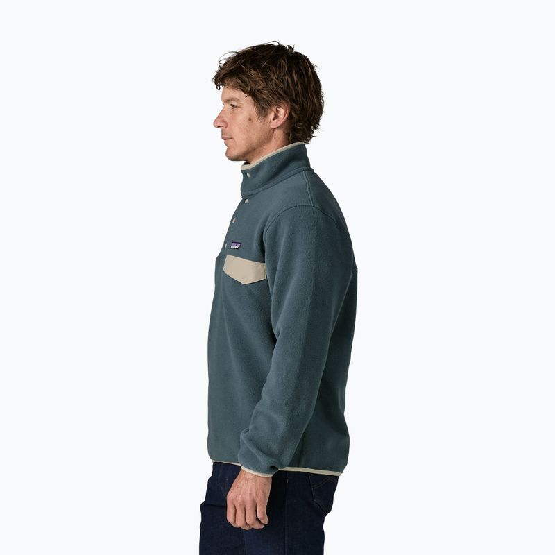 Vyriškas flisinis džemperis Patagonia Lightweight Synchilla Snap-T Pullover summit blue 3