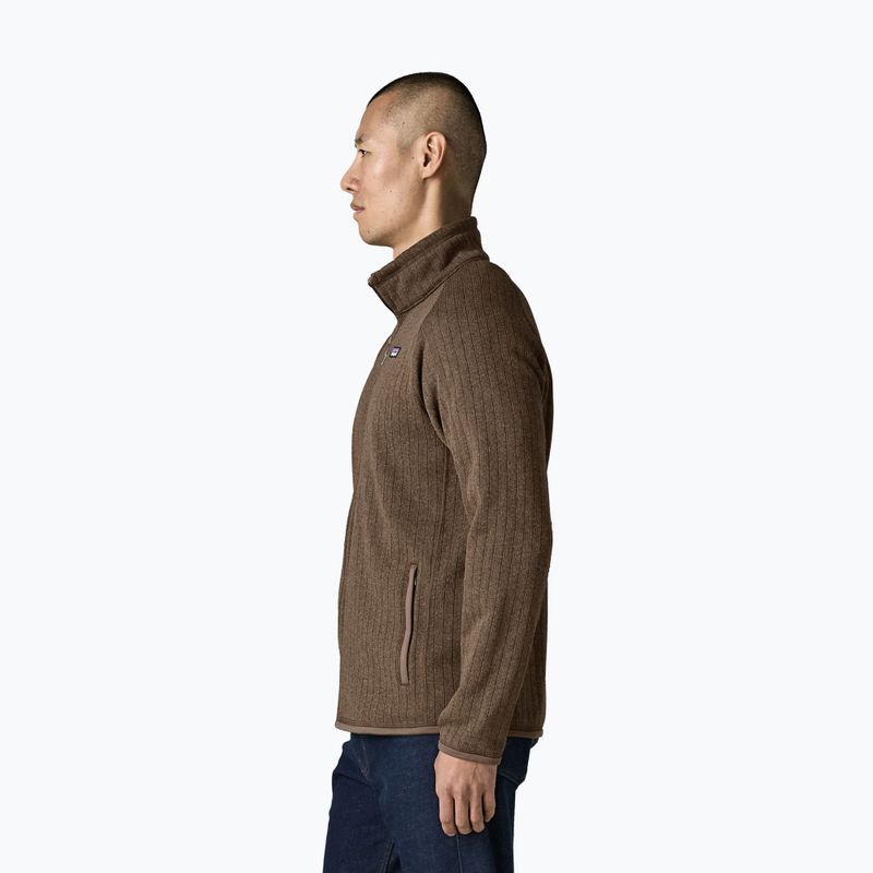 Vyriškas žygio džemperis Patagonia Better Sweater Fleece marlow brown rib knit 3