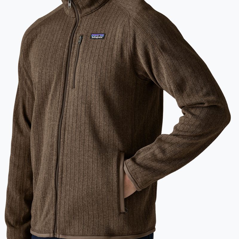 Vyriškas žygio džemperis Patagonia Better Sweater Fleece marlow brown rib knit 4