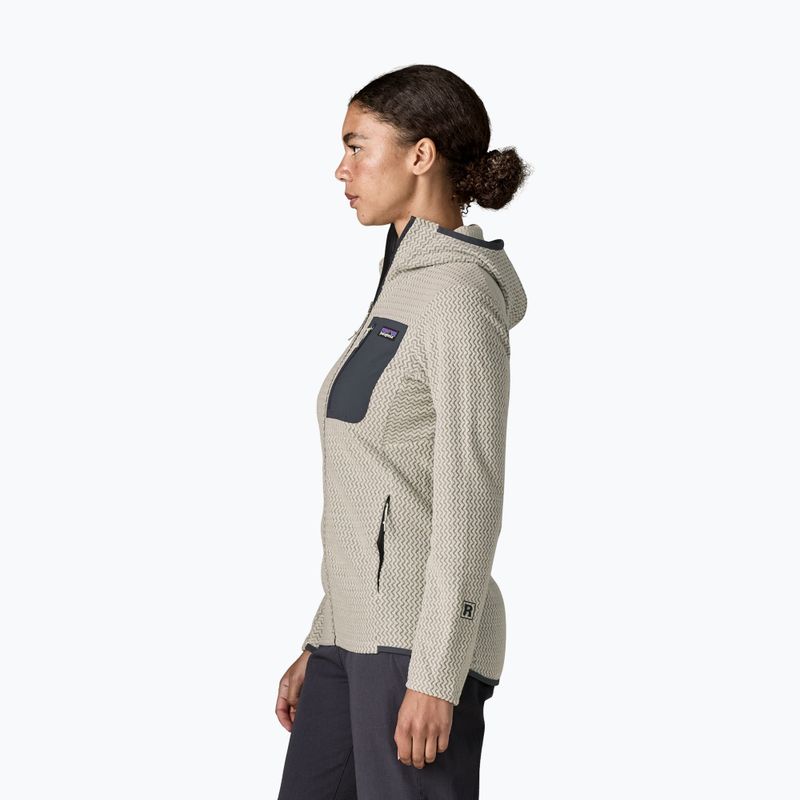 Moteriškas flisinis džemperis Patagonia R1 Air Full-Zip Hoody birch white 3