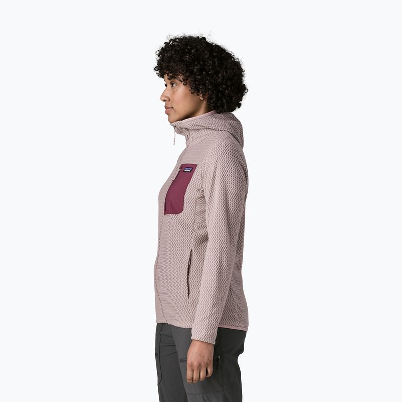 Moteriškas flisinis džemperis Patagonia R1 Air Full-Zip Hoody stingray mauve 3