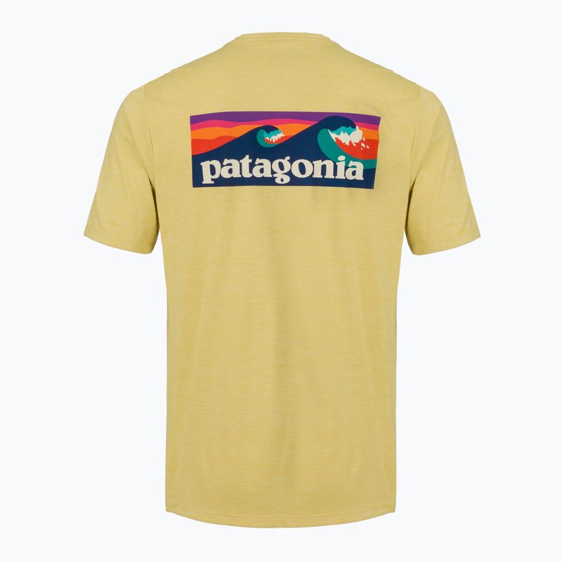Vyriški marškinėliai Patagonia Capilene Cool Daily Boardshort Logo limestone yellow - light limestone yellow x-dye 2