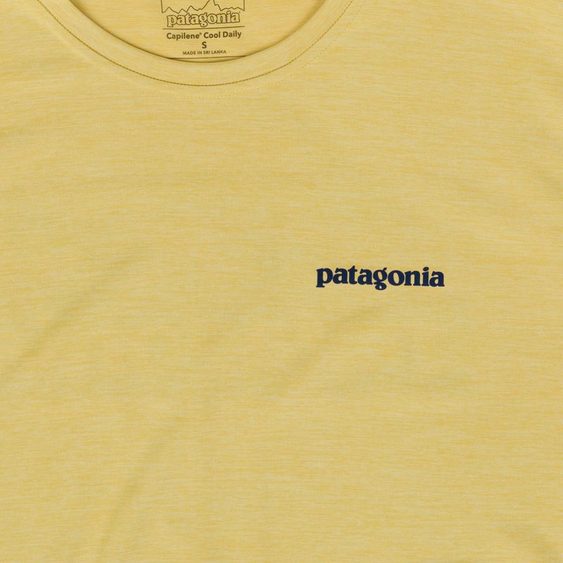 Vyriški marškinėliai Patagonia Capilene Cool Daily Boardshort Logo limestone yellow - light limestone yellow x-dye 3