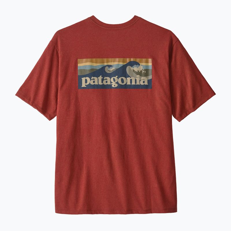 Vyriški marškinėliai Patagonia Boardshort Logo Pocket Responsibili rusty red 2