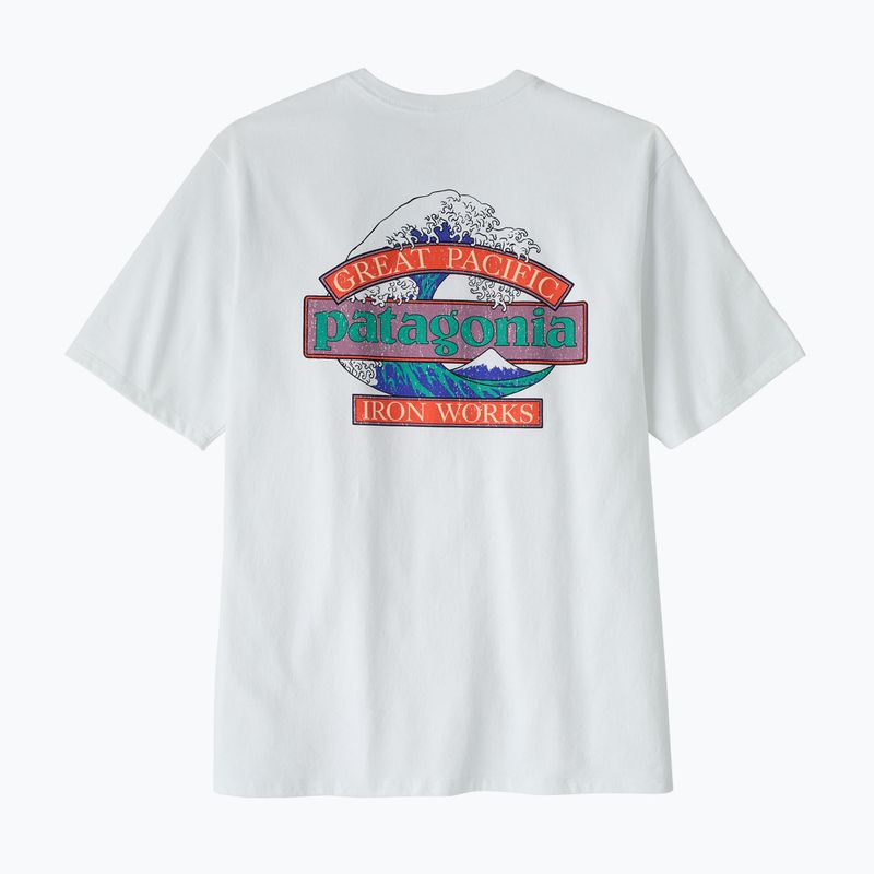 Vyriški marškinėliai Patagonia Great Waves Responsibili-Tee fiber white 2