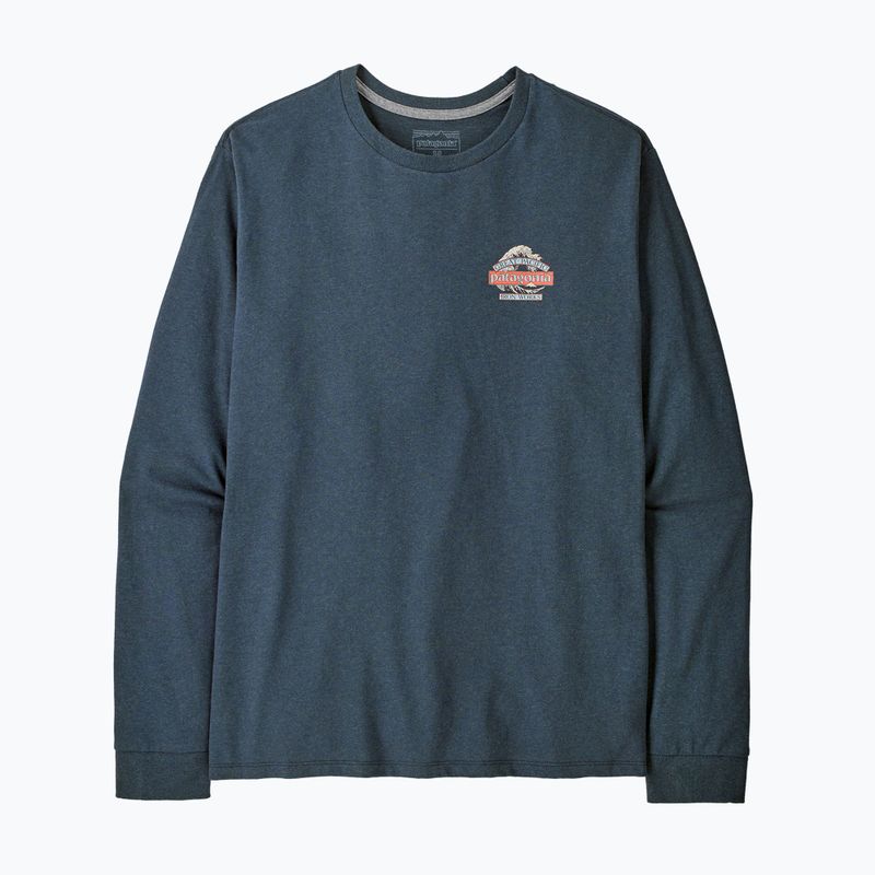 Vyriški ilgomis rankovėmis marškinėliai Patagonia Great Waves Responsibili-Tee LS summit blue 2
