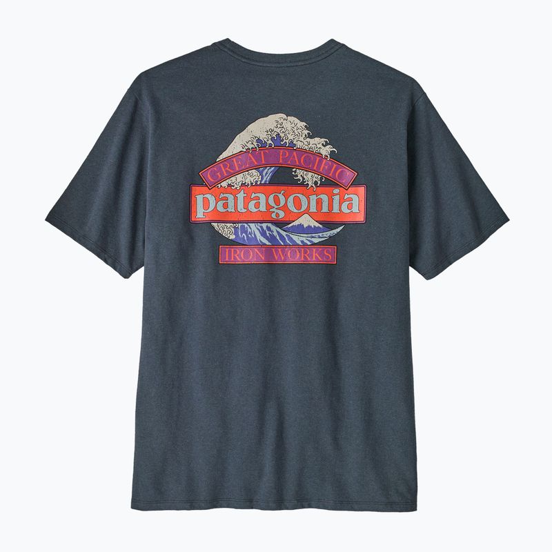 Vyriški marškinėliai Patagonia Great Waves Responsibili-Tee summit blue 4