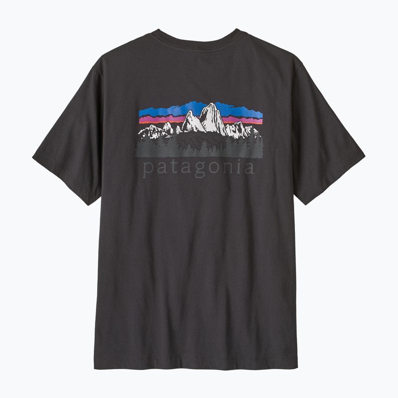 Vyriški marškinėliai Patagonia Fitz Roy Foothills ink black 3