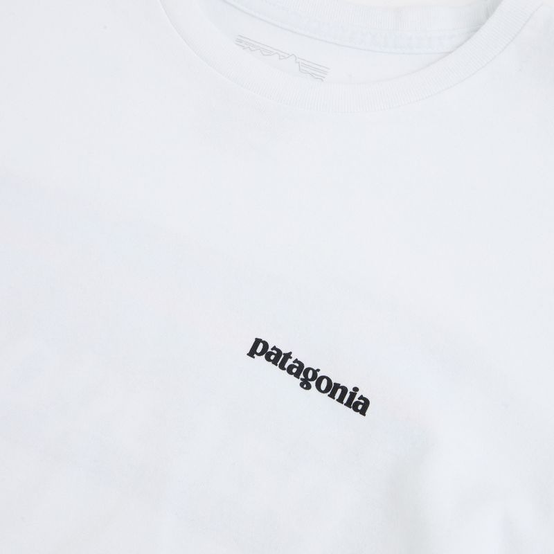 Vyriški ilgomis rankovėmis marškinėliai Patagonia P-6 Logo Responsibili fiber white 3
