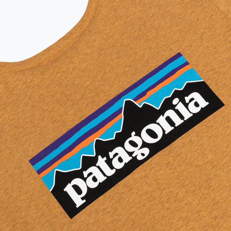 Moteriški marškinėliai ilgomis rankovėmis Patagonia P-6 Logo Responsibili-Tee LS dried mango 4
