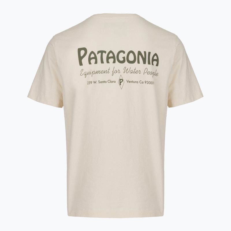 Vyriški marškinėliai Patagonia Water People Banner T-Shirt undyed natural 2