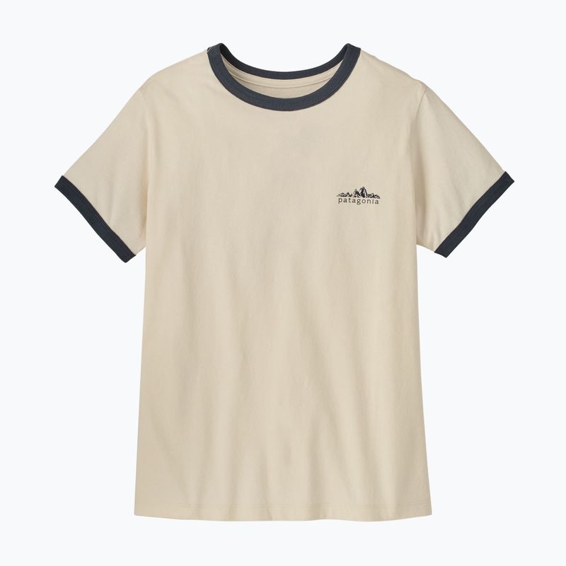 Moteriški marškinėliai Patagonia Fitz Roy Foothills Ringer Tee undyed natural