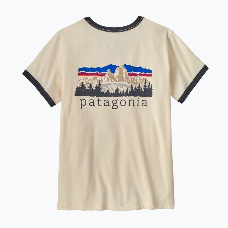 Moteriški marškinėliai Patagonia Fitz Roy Foothills Ringer Tee undyed natural 2