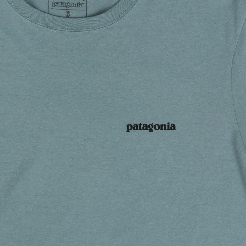 Vyriški marškinėliai Patagonia P-6 Logo blue sage 3