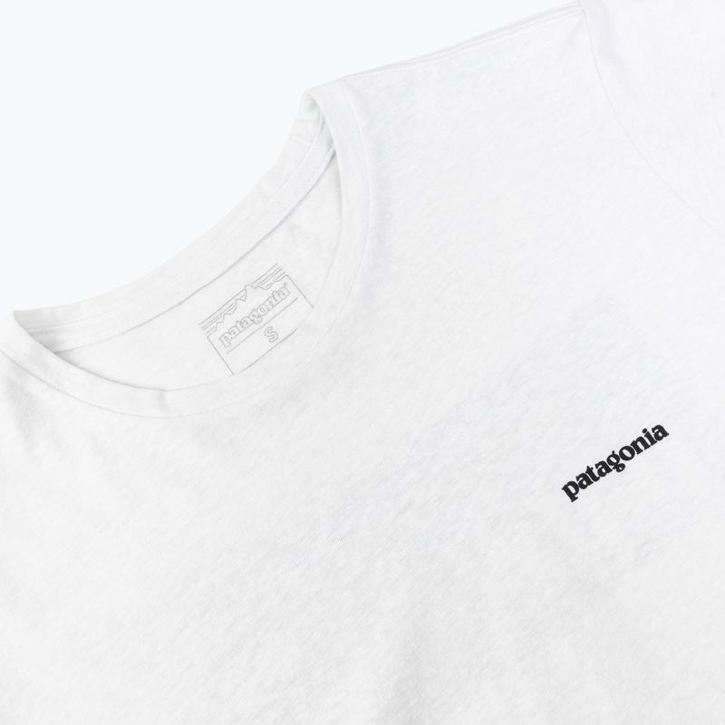 Moteriški marškinėliai Patagonia P-6 Logo Responsibili-Tee fiber white 3