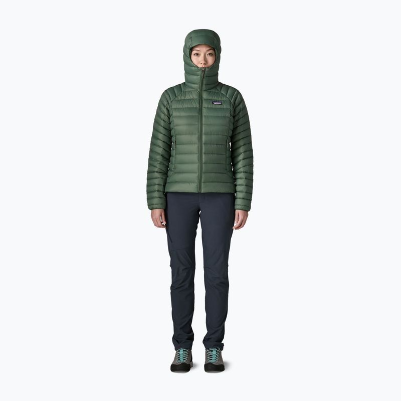 Moteriška pūsta striukė Patagonia Down Sweater Hoody canopy green 2