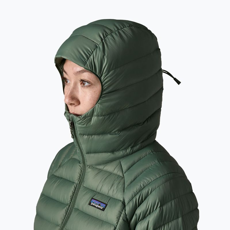 Moteriška pūsta striukė Patagonia Down Sweater Hoody canopy green 5