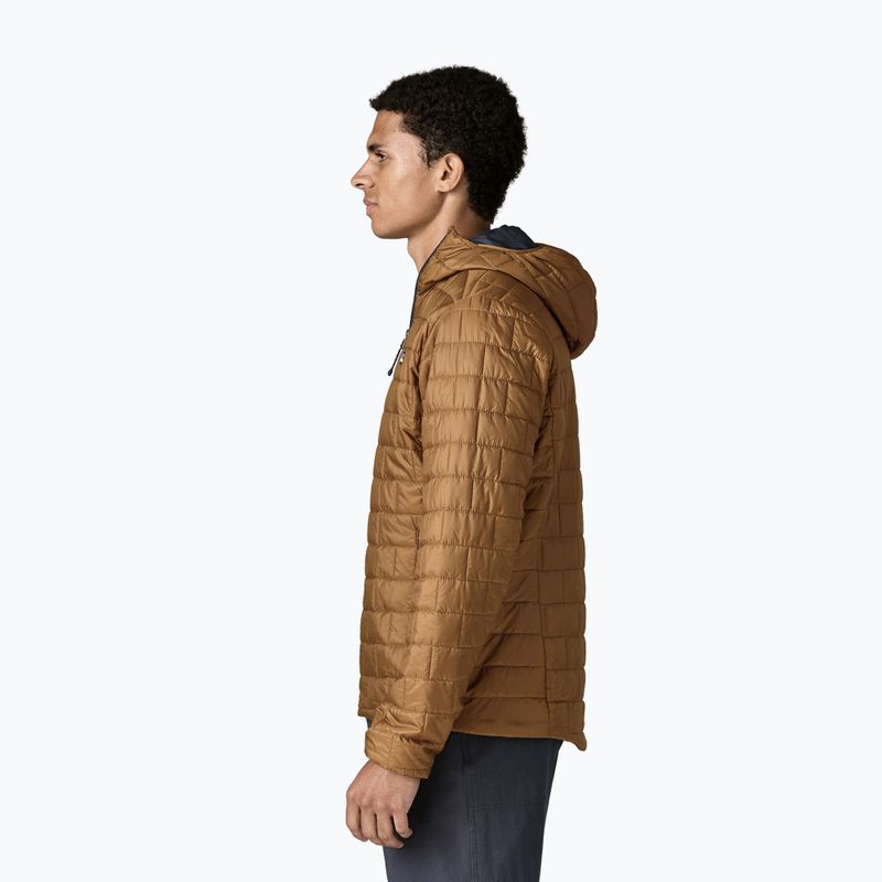Vyriška pašiltinta striukė Patagonia Nano Puff Hoody deer brown 3