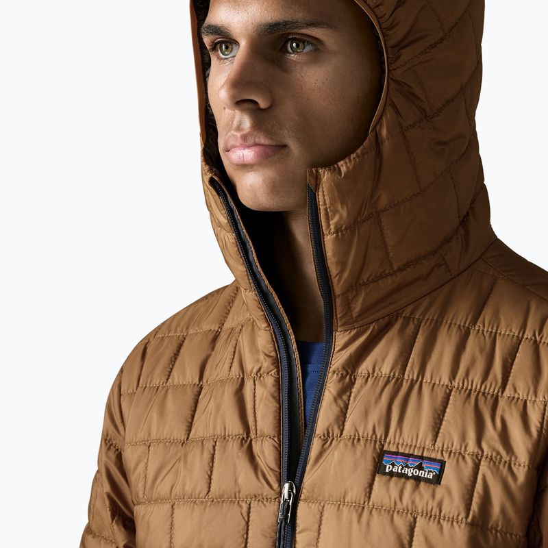 Vyriška pašiltinta striukė Patagonia Nano Puff Hoody deer brown 5